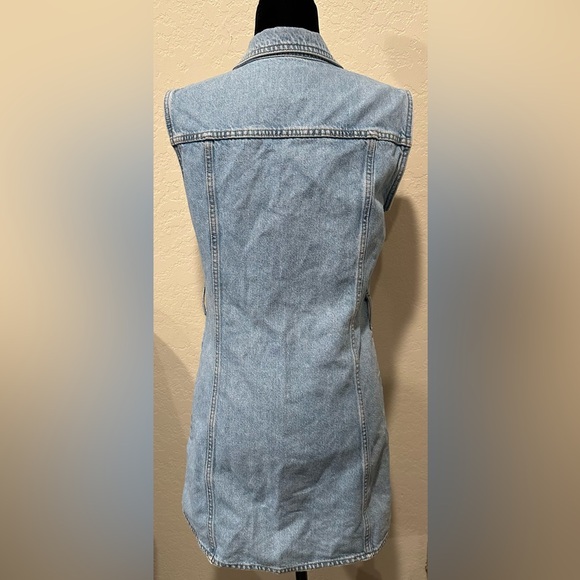 Zara Blue Denim Dress M - Picture 4 of 5